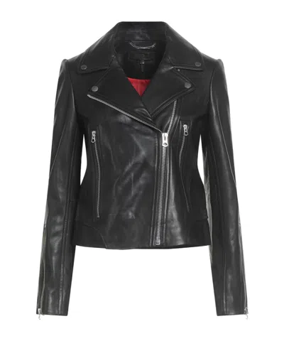 Rag & Bone Minimal Stylish Leather Jacket In Gray