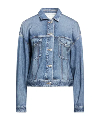 Rag & Bone Minimalist Denim Shirt In Blue