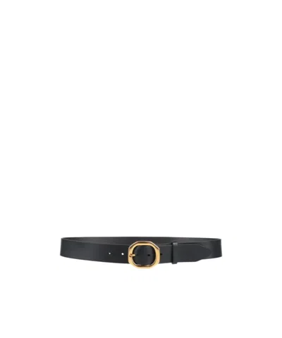 Rag & Bone Minimalist Leather Belt In Black