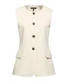 Rag & Bone Minimalist Sleeveless Jacket In Ivory