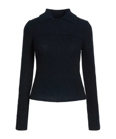 Rag & Bone Minimalist Solid Color Knit Top In Black