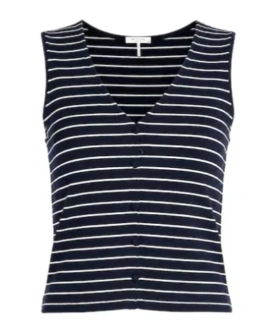 Rag & Bone Minimalist Solid Knit Sweater In Blue