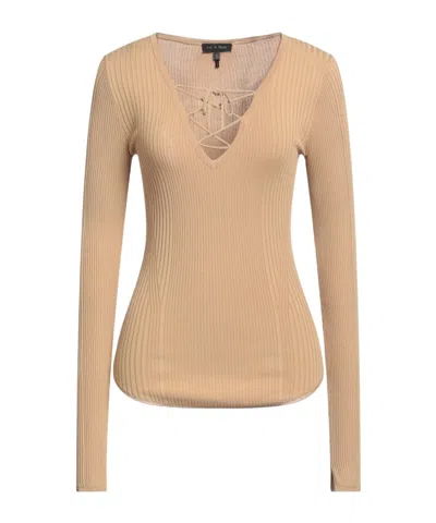 Rag & Bone Minimalist Solidcolor Knit Sweater In Brown
