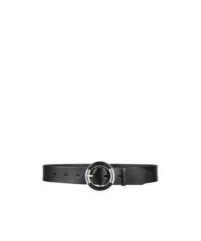Rag & Bone Minimalist Solid-color Leather Belt In Black