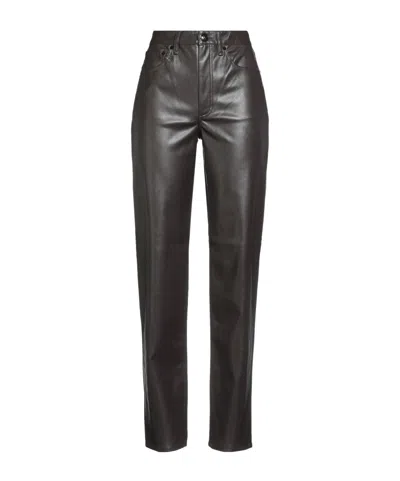 Rag & Bone Minimalist Straight-leg Pants In Black