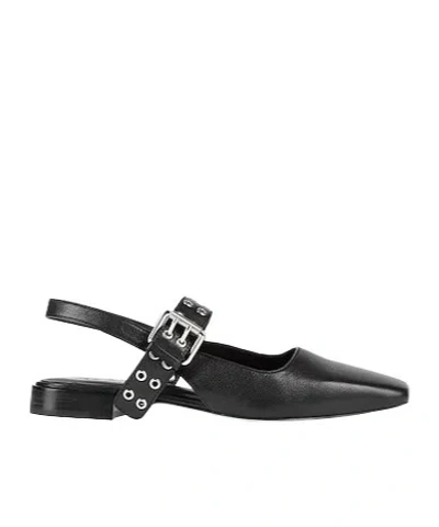 Rag & Bone Minimalistaccent Pointedtoe Ballet Flats In Black