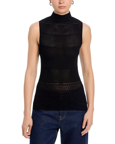 Rag & Bone Mira Mock Neck Tank Top In Black
