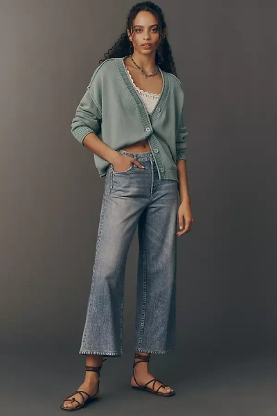 Rag & Bone Miramar Andi Mid-rise Wide-leg Jeans In Blue