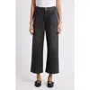 Rag & Bone Miramar Andi Wide Leg Cotton Terry Pants In Black