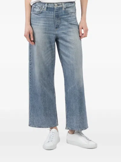 Rag & Bone Miramar Andi Wide-leg Jeans In Blue
