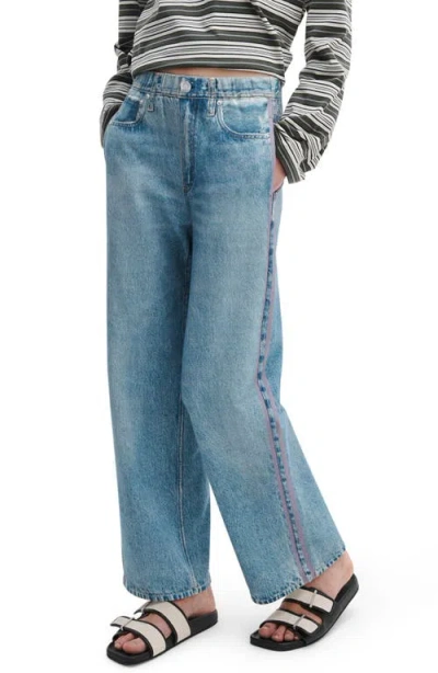 Rag & Bone Miramar Ankle Track Pull On Jeans In Blue