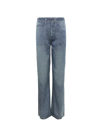 Rag & Bone Miramar Carpenter Wide-leg Jeans In Blue