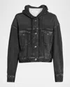 Rag & Bone Miramar Cotton-terry Hoodie In Black