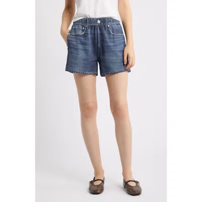 Rag & Bone Miramar Cotton Terry Walking Shorts In Blue