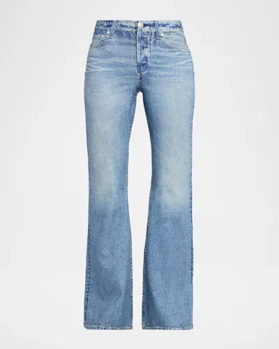 Rag & Bone Miramar Dahlia Ponte Flare Jeans In Blue