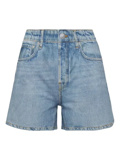 Rag & Bone Miramar Denim Shorts In Blue