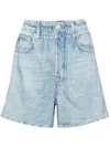 Rag & Bone Distressed Denim Shorts In Blue