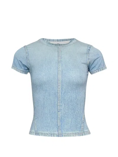 Rag & Bone Miramar Denim T-shirt In Blue