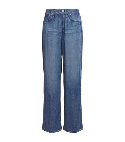 Rag & Bone Miramar Denim-effect Sweatpants In Blue