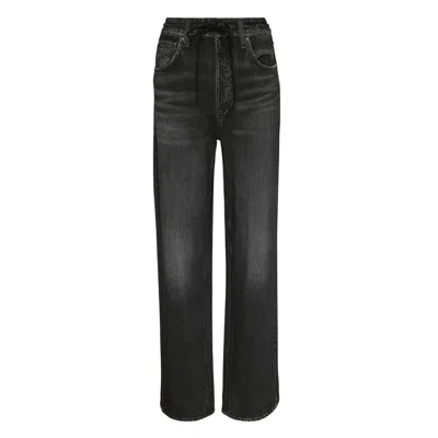 Rag & Bone Miramar Drawcord Wide Leg Jeans In Multi