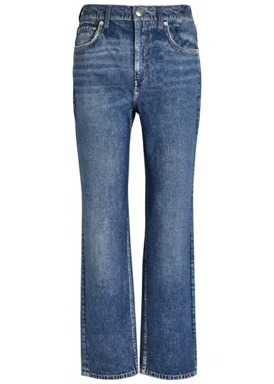 Rag & Bone Miramar Harlow Jeans-print Trousers In Multi