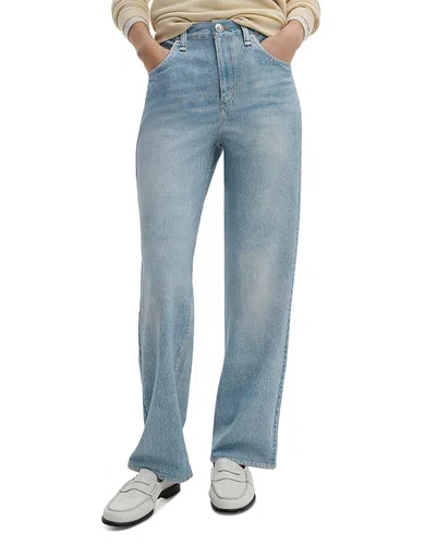 Rag & Bone Miramar High Rise Terry Shea Ankle Jeans In Salin In Blue