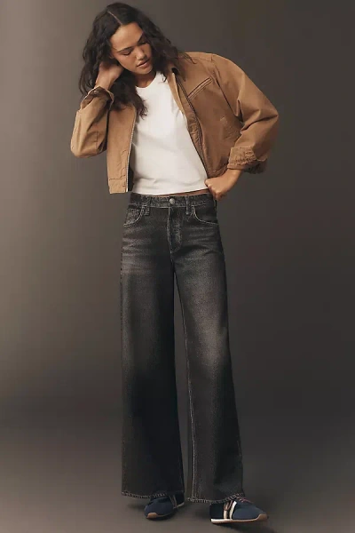 Rag & Bone Miramar High-rise Wide-leg Jeans In Black