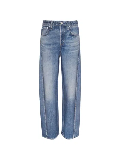 Rag & Bone Miramar High-rise Barrel Jeans In Blue