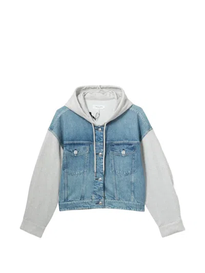 Rag & Bone Rb Miramar Terry Combo Hooded Trucker In Sport