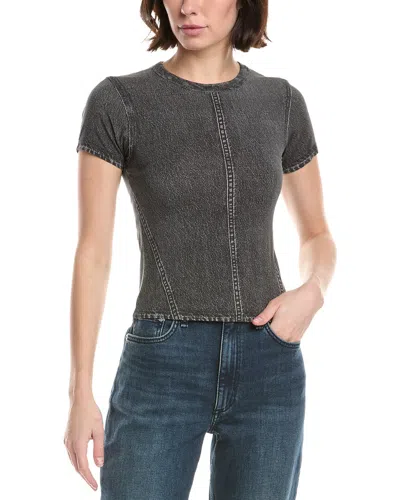 Rag & Bone Miramar Jersey Baby T-shirt In Black