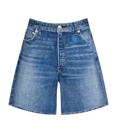 Rag & Bone Miramar Kaia Shorts In Blue