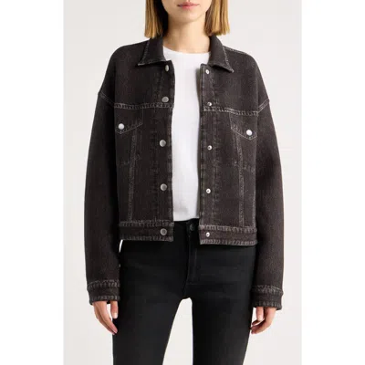 Rag & Bone Miramar Mallow Trucker Jacket In Black