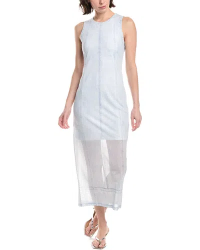 Rag & Bone Miramar Mesh Midi Dress In Blue