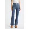 Rag & Bone Miramar Olivia High Waist Wide Leg Ponte Pants In Blue