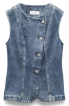 Rag & Bone Miramar Olivia Ponte Vest In Blue