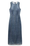 Rag & Bone Miramar Olivia Sleeveless Ponte Midi Dress In Blue