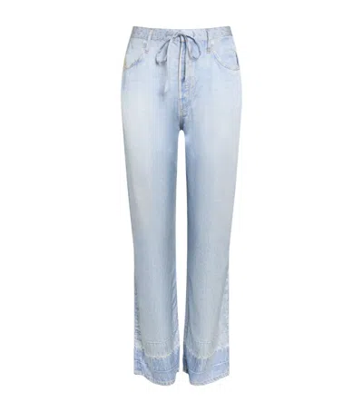 Rag & Bone Miramar Phoebe Beach Trousers In Blue