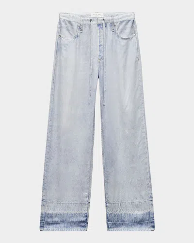 Rag & Bone Miramar Phoebe Drawstring Pants In Silver