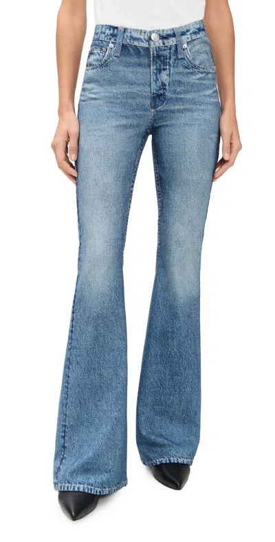 Rag & Bone Miramar Ponte Dahlia Full Length Jeans Minet In Blue