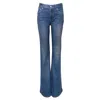 Rag & Bone Rb Miramar Ponte Dahlia Mid Rise Flare Jeans In Blue
