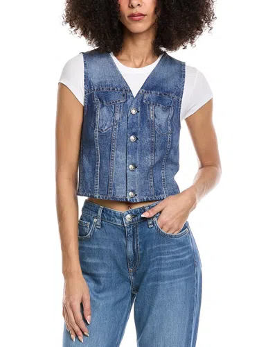 Rag & Bone Miramar Ponte Isabella Vest In Blue
