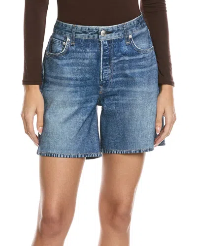 Rag & Bone Miramar Ponte Kaia Short In Blue