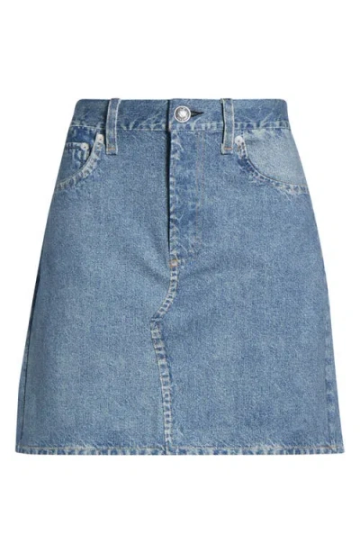 Rag & Bone Miramar Ponte Knit Miniskirt In Blue