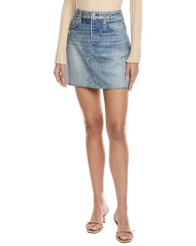 Rag & Bone Miramar Ponte Mini Skirt In Blue