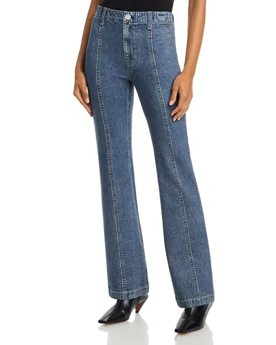 Rag & Bone Miramar Ponte Olivia High Rise Jeans In Washed Blue