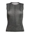 Rag & Bone Miramar Stretch Cotton Rib Muscle Tank In Black
