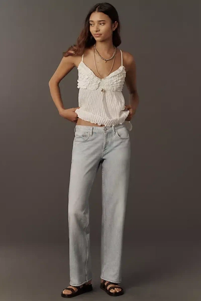 Rag & Bone Miramar Saige Low-rise Straight Leg Jeans In Blue