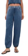 Rag & Bone Rb Miramar Satin Pull-on Bubble Pants In Blue
