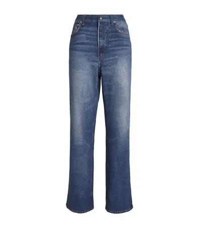 Rag & Bone Miramar Shea Ankle-length Trousers In Blue