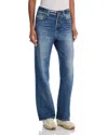 Rag & Bone Miramar Shea High Rise Relaxed Straight Leg Jeans In Cosmos